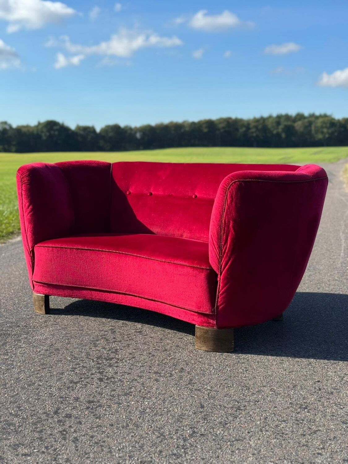 Vintage banana sofa from Denmark