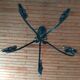 Wrought iron hunter's chandelier