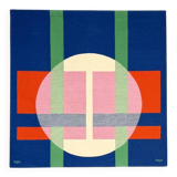 Wall hanging Bauhaus decor by Herbert Bayer for NGM, Germany, 1988. Title of the work: "White Circle over Structure"
