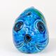 Blue enamelled fish sculpture Rimini by Aldo Londi Bitossi, Italy, 1950s