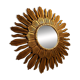 Vintage golden sunburst mirror, 1960s