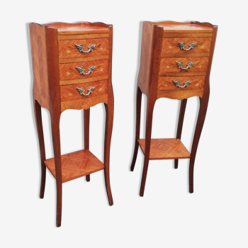 Pair of bedside tables in the Louis XV style