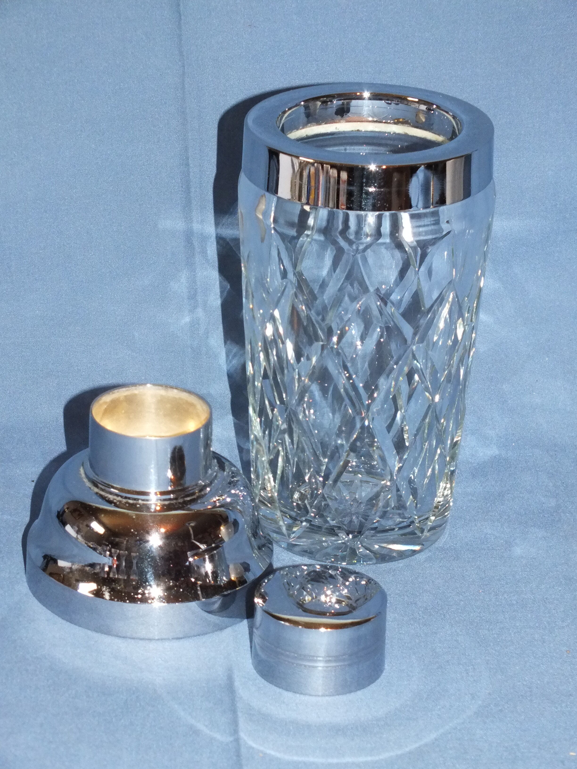 1950s hand-cut crystal shaker