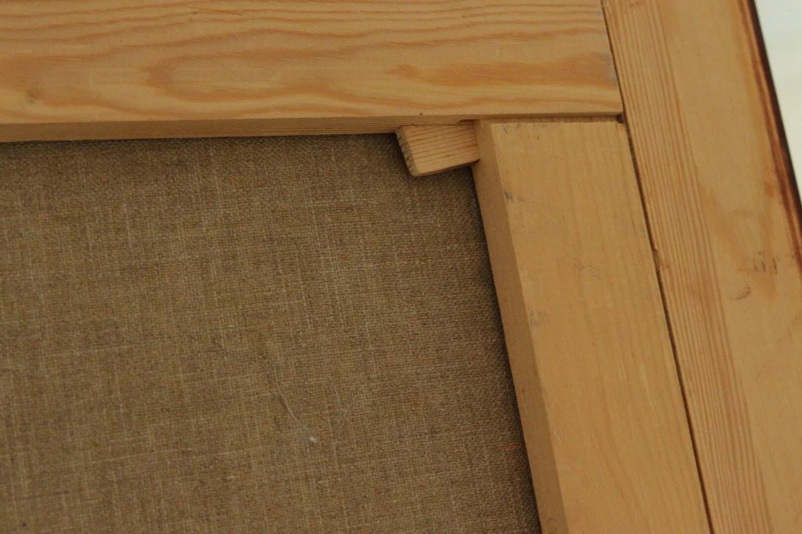 Huile sur toile vintage européenne originale – « Paysage vivant »