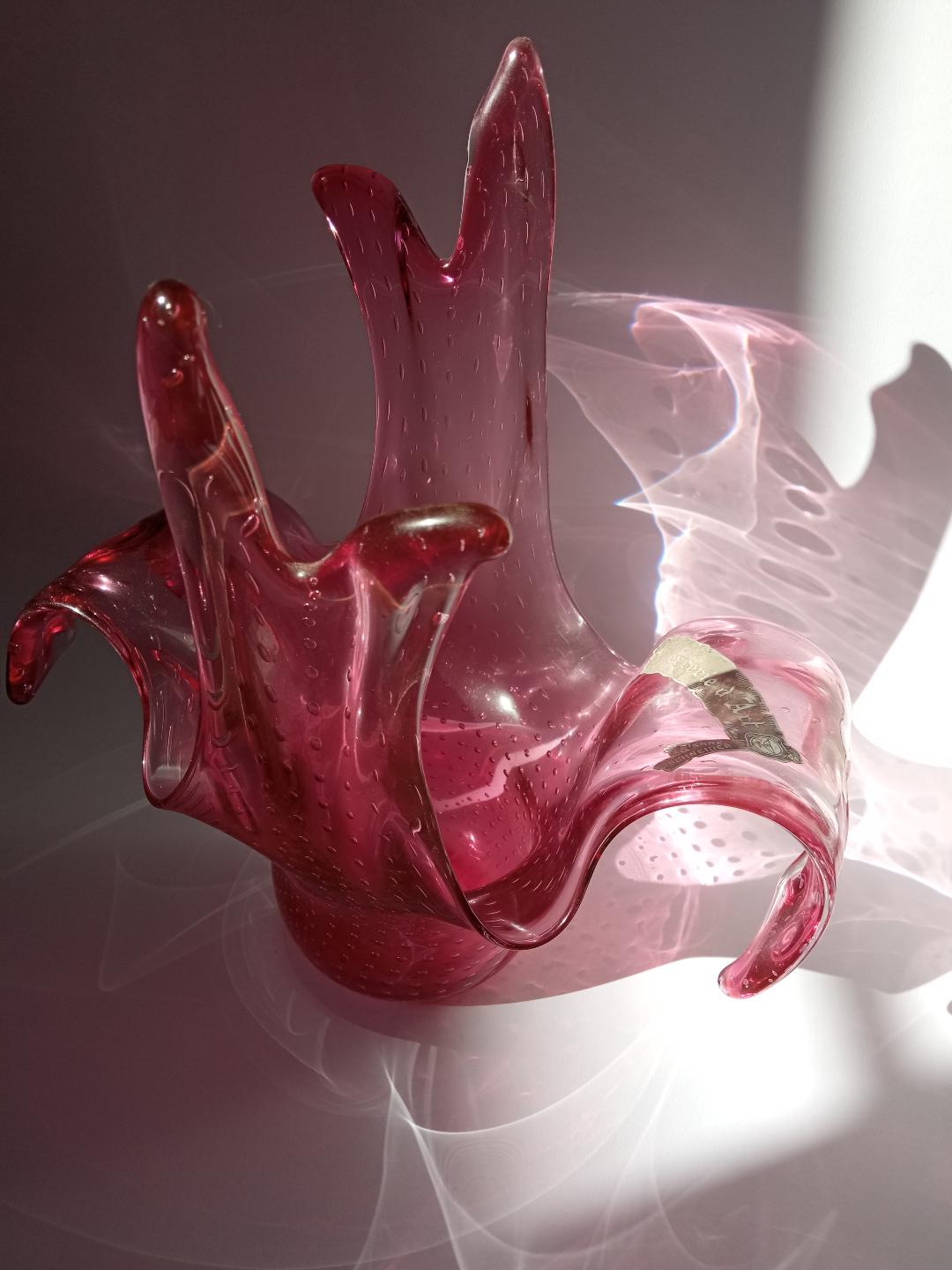 Vase, art glassware P. Schneider, 70s