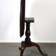 Round antique English oak tilt-top table with wonderful colors