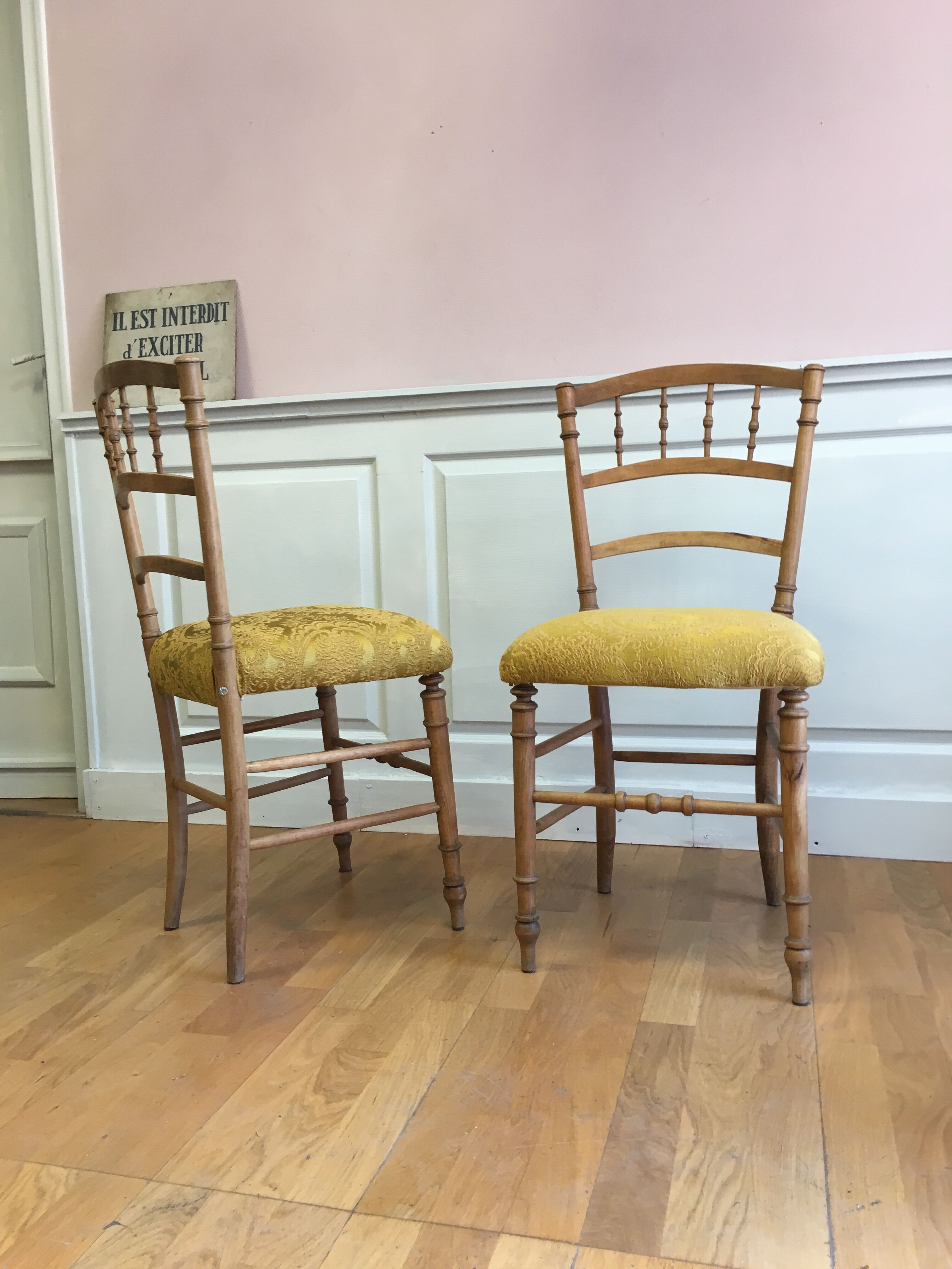 Pair of napoleon iii chairs