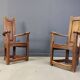 Vintage church chairs, set of 6 - 1950s