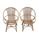 Pair of rattan armchairs