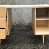 Maison Capelle desk, Scandinavian spirit, vintage, 60s.