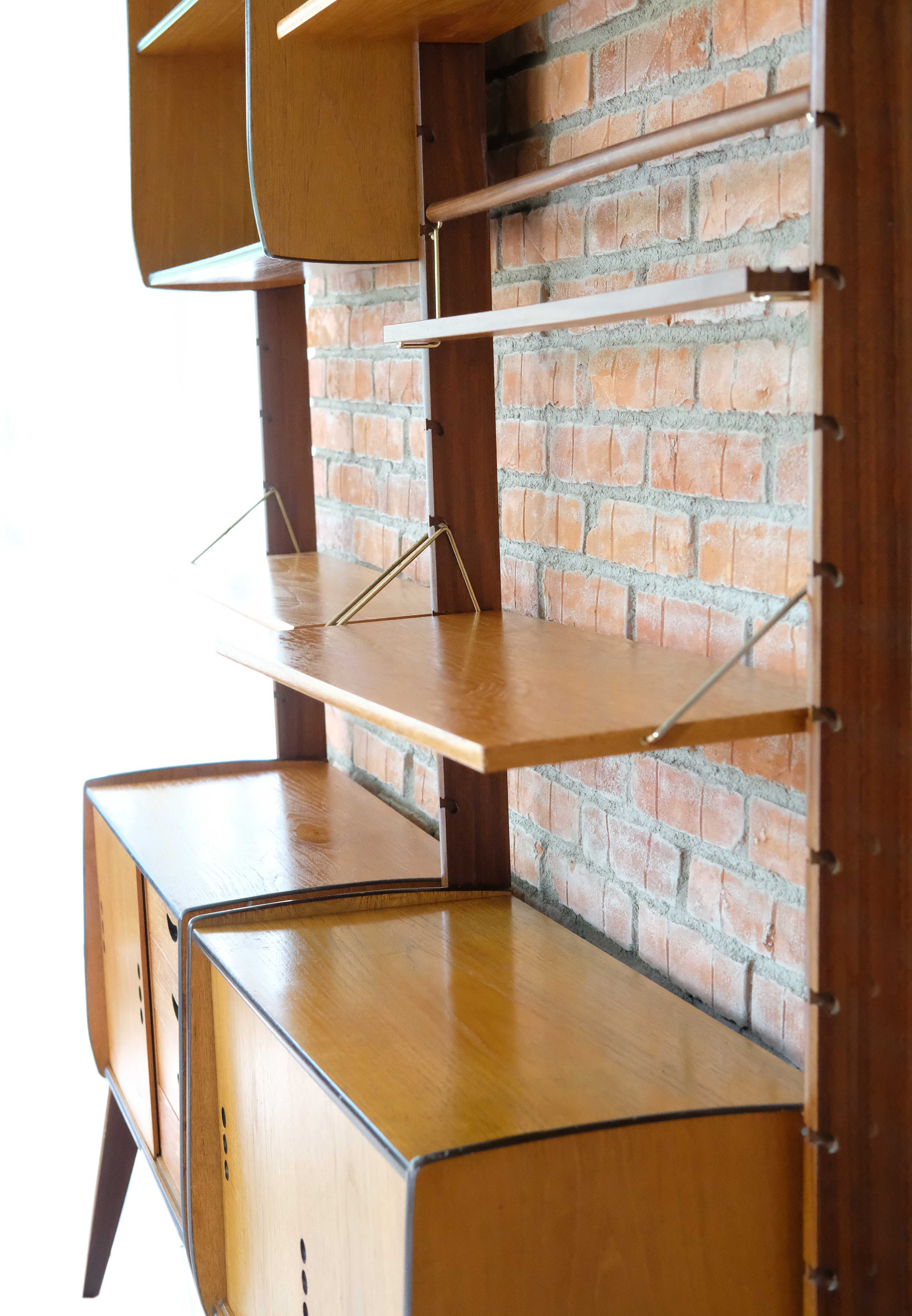 Wall Unit by John Texmon and Einar Blindheim, System Ergo, 2 Modules, Norway 1960's