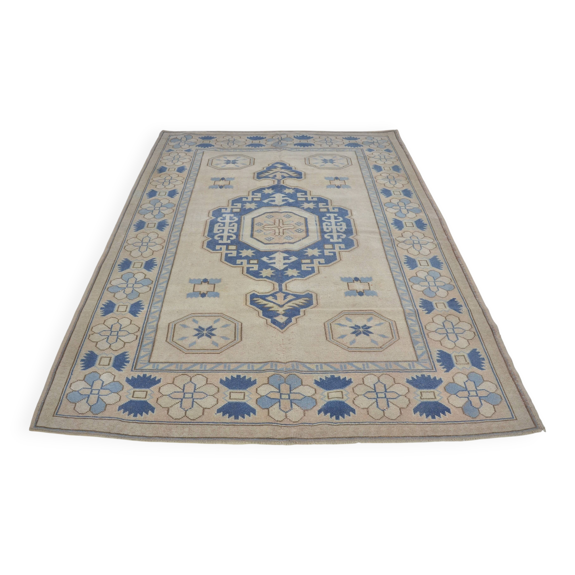 Oushak Vintage Floor Handknotted Rug sku1170