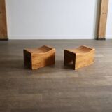 Paire de tabourets « Palle » par KJ Pettersson & Söner, Suède, années 1970