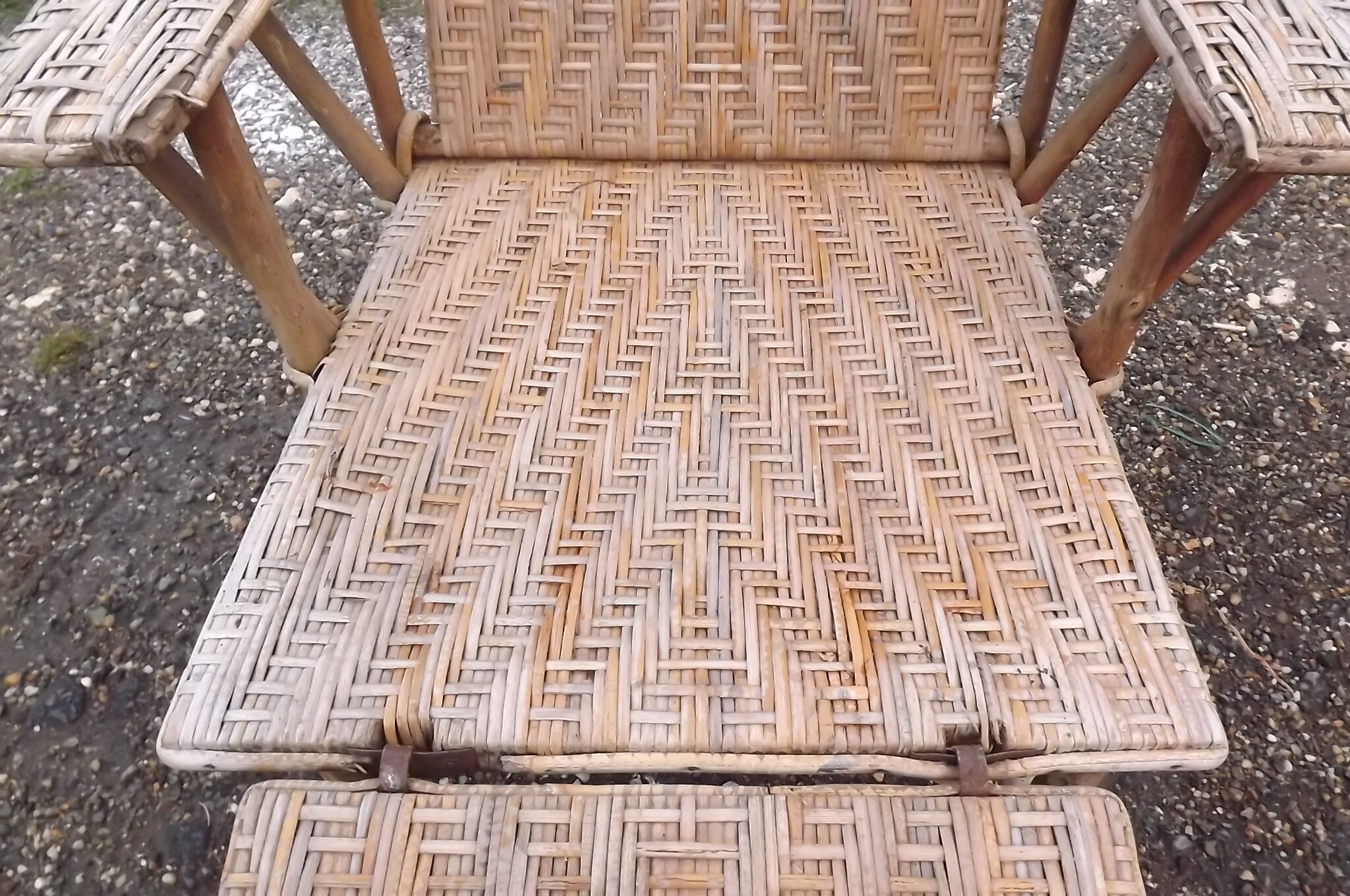 Chair Lounger Wicker of the 1960s