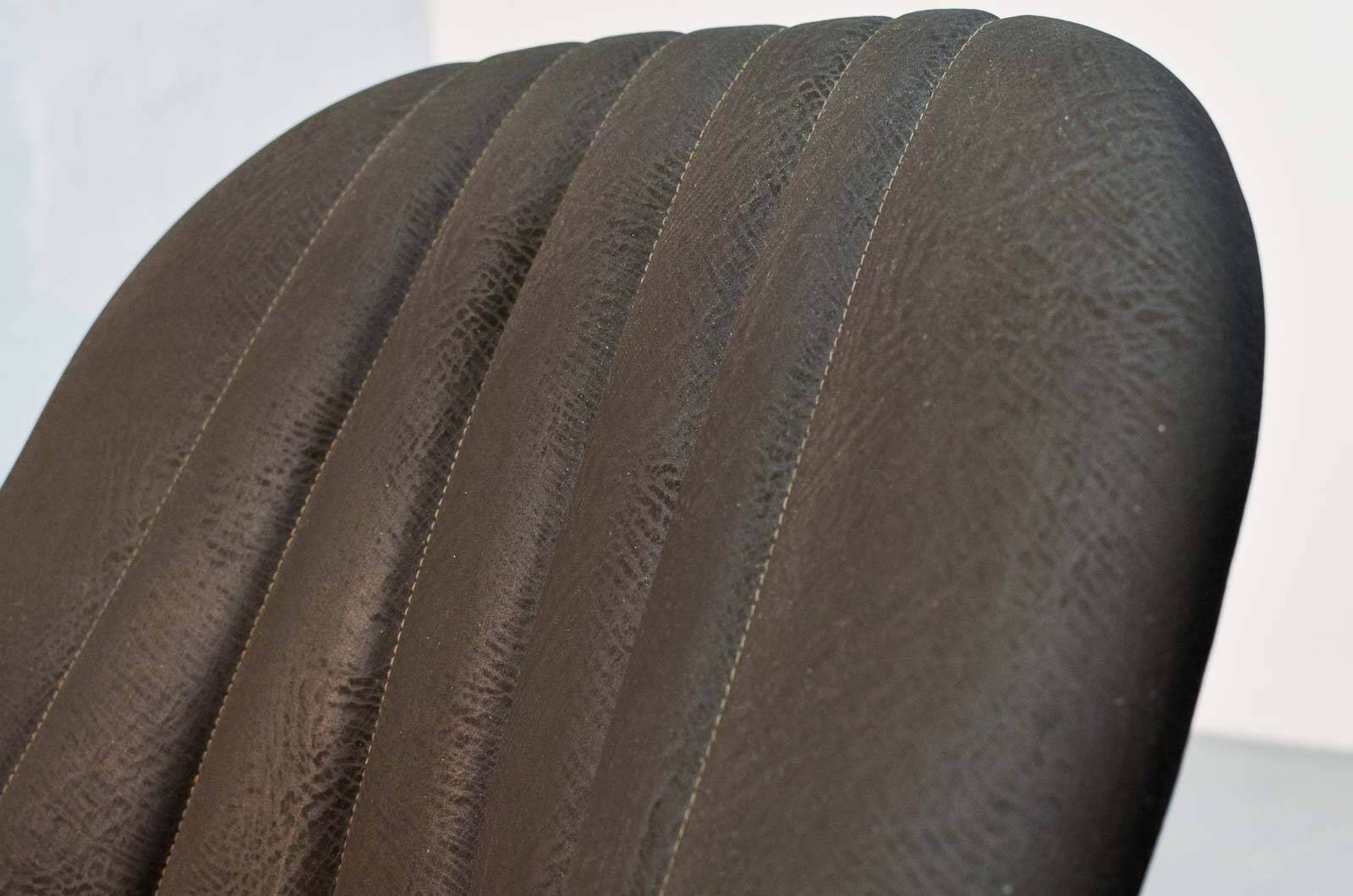 Rohé Chocolate Brown Leatherette Vintage Design Lounge Chair, 1960s