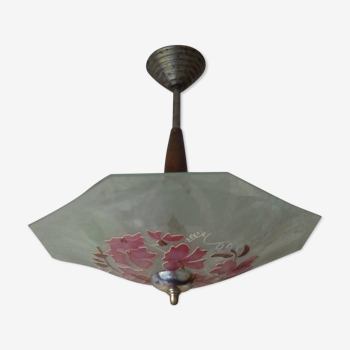 Enamelled dulduls chandelier