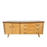 TV cabinet in a row light wood feet compass