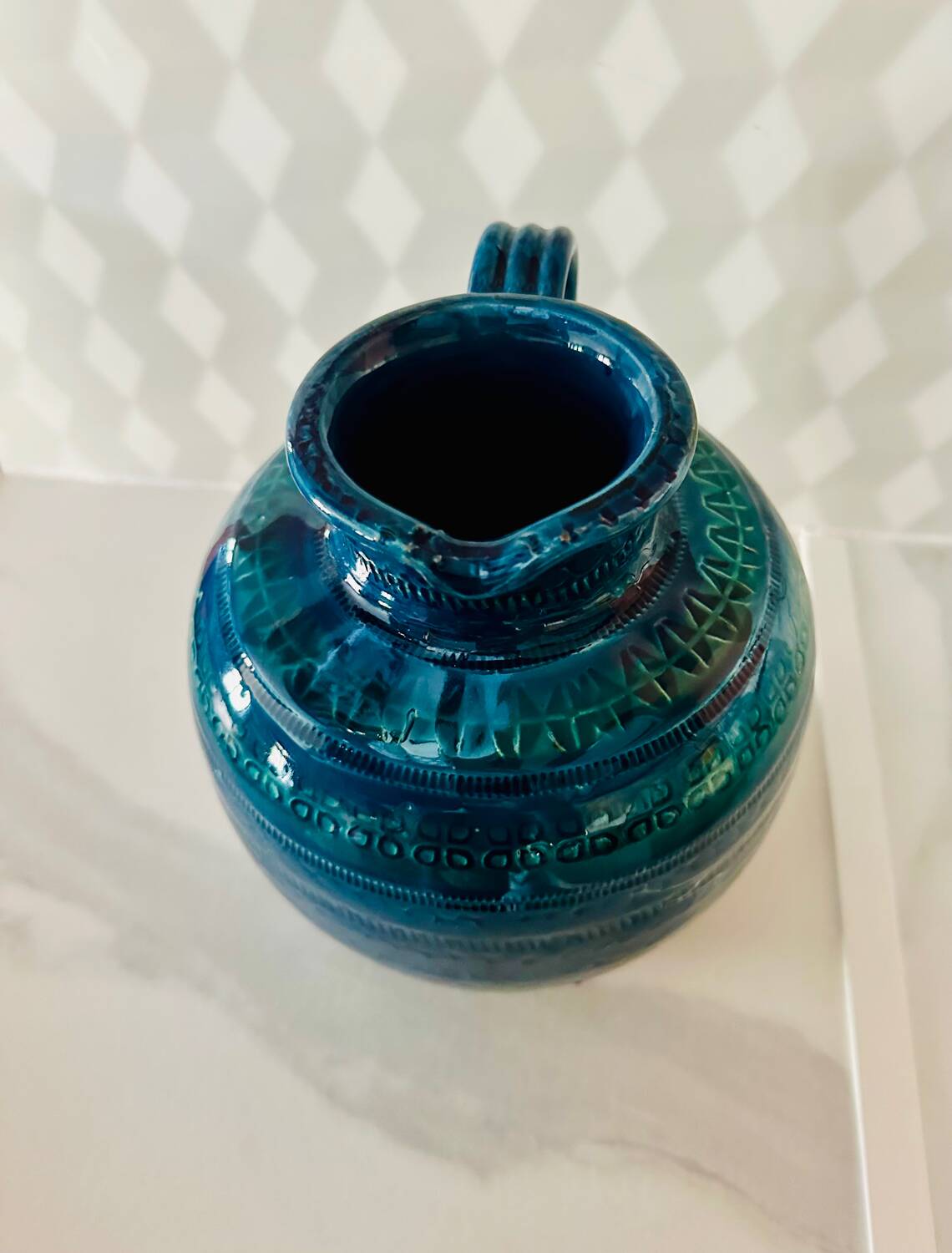 Aldo Londi carafe Rimini Blue collection by Bitossi