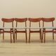 Set of four teak chairs, Danish design, 1970s, made in Denmark