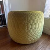 Large Moroso Patricia Urquiola Redondo velvet armchair