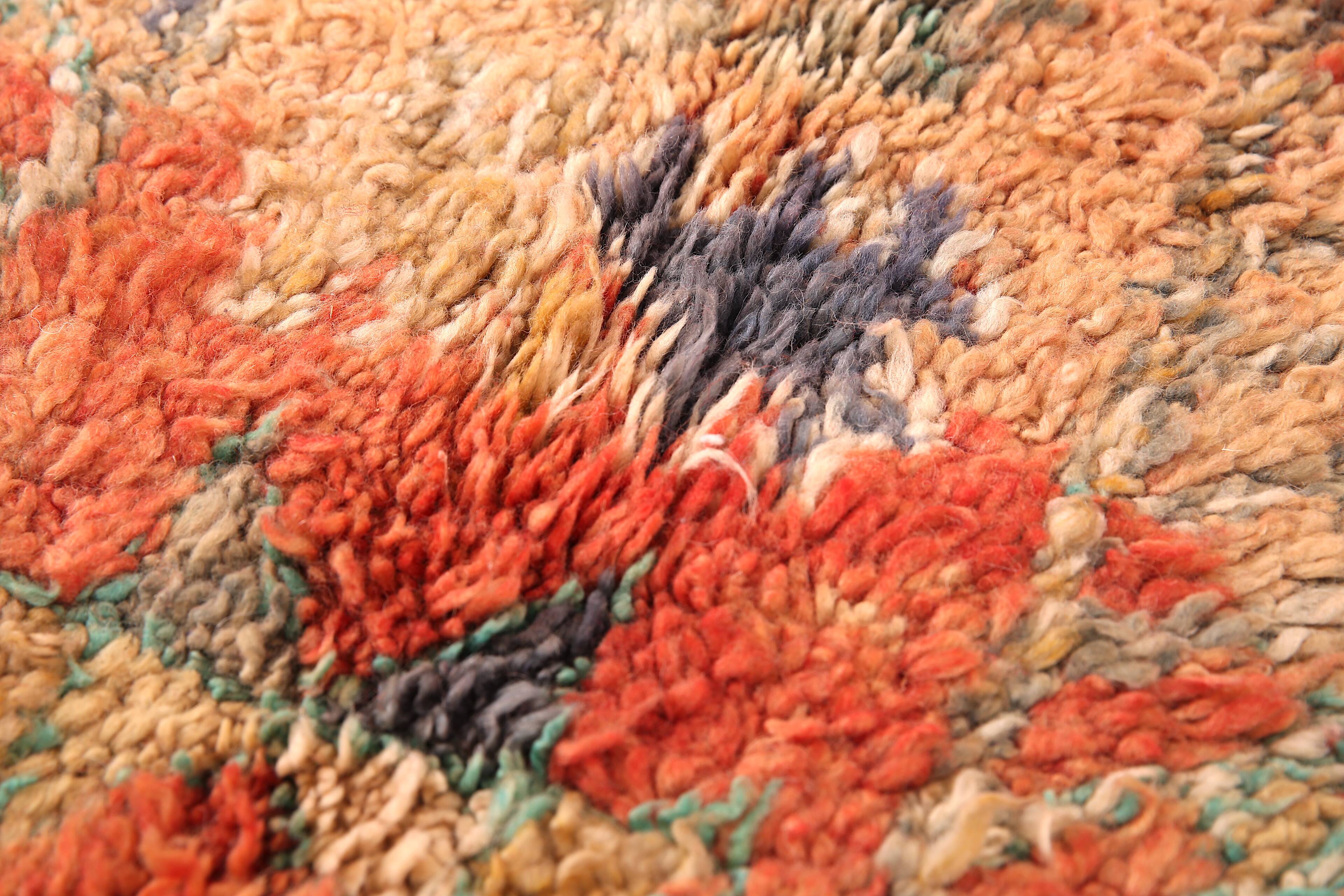 Vintage Moroccan Boujaad Rug 198 CM X 342 CM