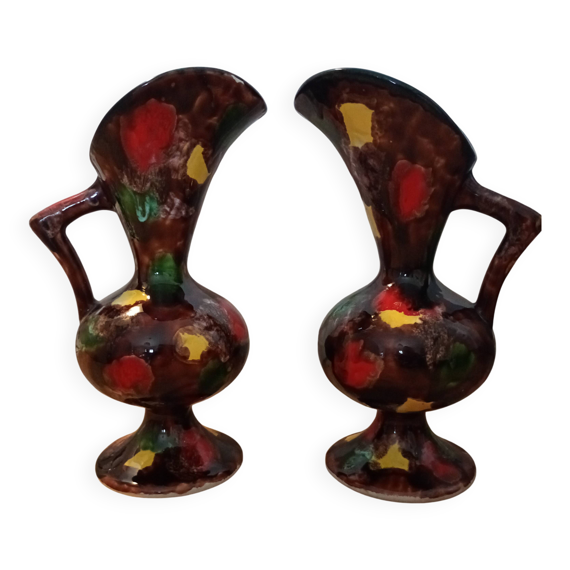 2 vases A. Dressinval