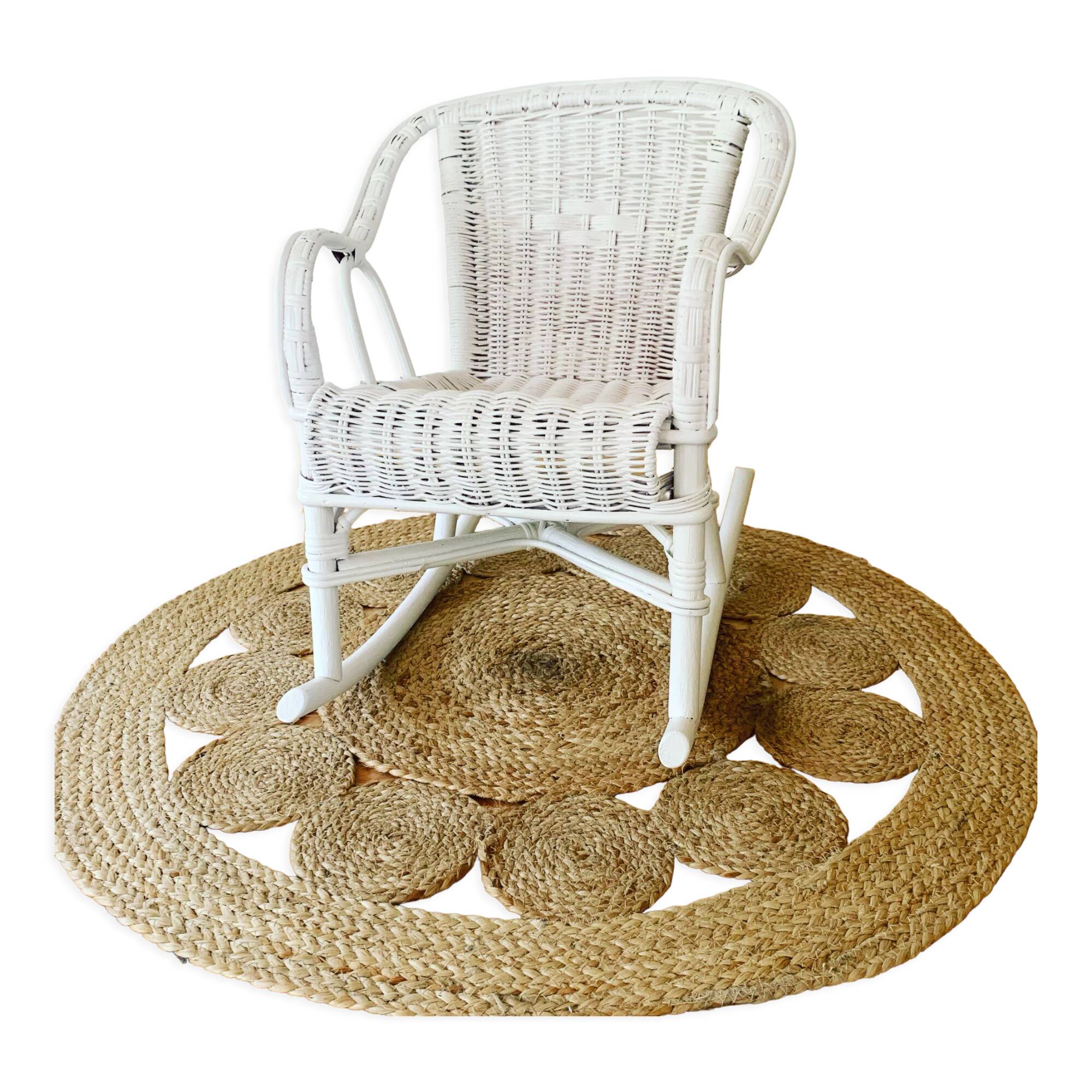 Wicker rocking chair