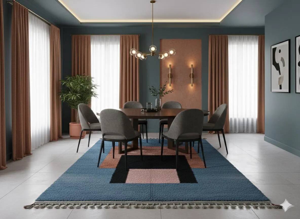 Berber rug in natural wool 3x2 m