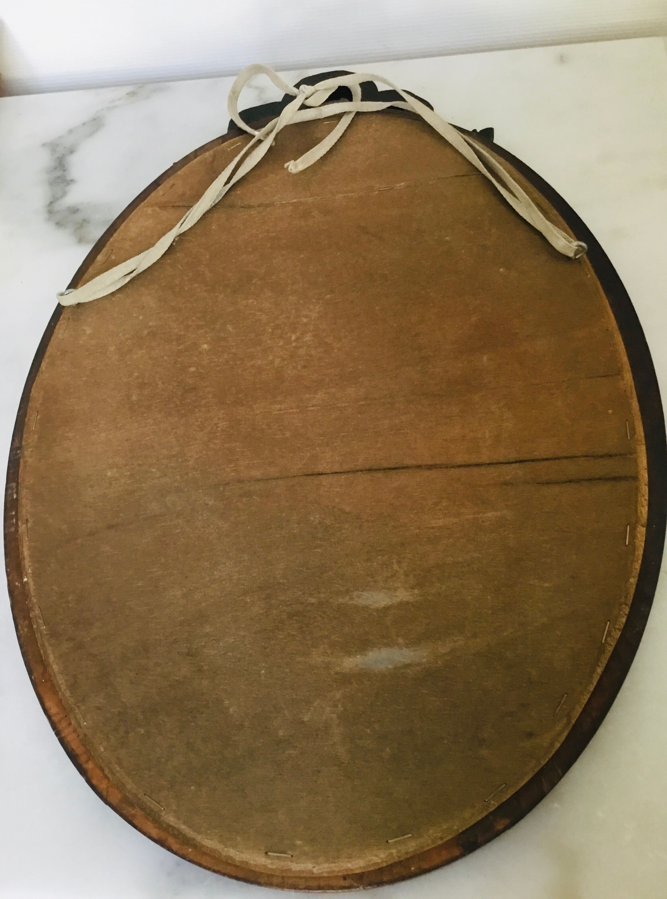 Carved wooden mirror 54x37cm