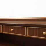 Bureau ancien et ancien, marqueterie. Après rénovation professionnelle.