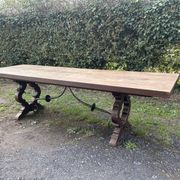 Large antique table in Spanish Baroque style