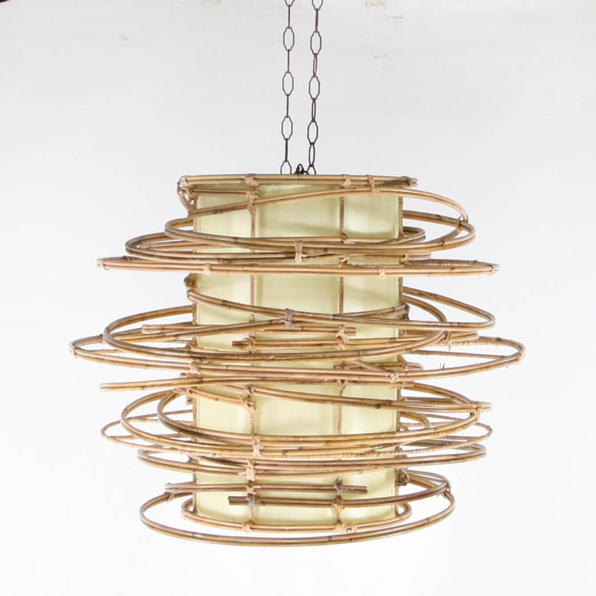 Rattan and fabric suspension