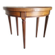 Table console demi-lune extensible de style Louis XVI – Merisier