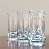 Large crystal liquor glasses, set of 6, 1970