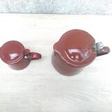 Pot à lait et pot à crème émaillés