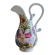 Vintage Ceramic Jug Hand-Painted Multicoloured Floral Decor, Ewer