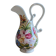 Vintage Ceramic Jug Hand-Painted Multicoloured Floral Decor, Ewer