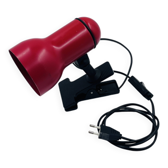 Orientable vintage clip spotlight, European production, 1980s.