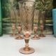 Vintage Rosaline Champagne Flutes