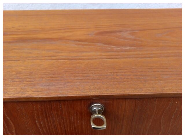 Secrétaire scandinave en teck années 60