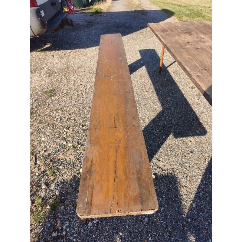 Industrial or communal table with benches
