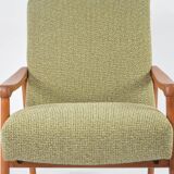 Pen armchair in green mottled