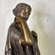 Diane de Gabies, large bronze after the antique with medal patina.