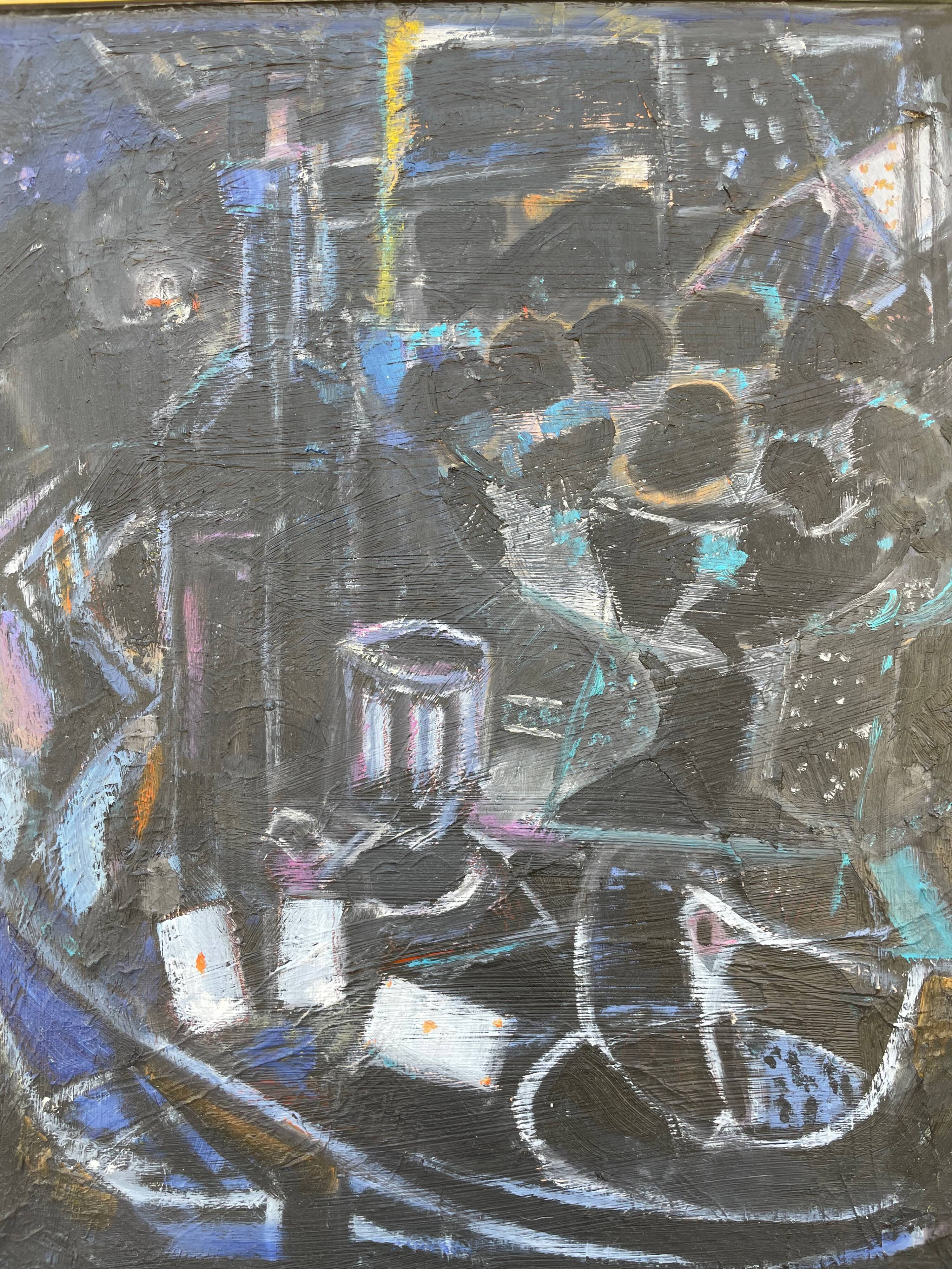 Painting modern still life painting card game