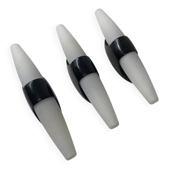 Lot of 3 vintage "bo niko" wall sconces.