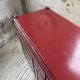 Red lacquered enfilade 1970 160cm
