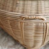 Large vintage wicker box