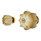 Paire d'appliques "cocoon", résine et pin, italie, 1970
