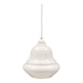 Small hanging lamp in opal glass, Danish and from the 1980s.