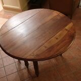 Round table cherry wood shutters, 6 feet, extendable 10/12 cutlery